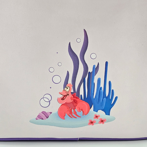Loungefly Disney The Little Mermaid Ariel & Flounder Embroidered Mini Backpack - Picture 6 of 6